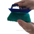 Scouring Pad Brush with Plastic Reusable Handle